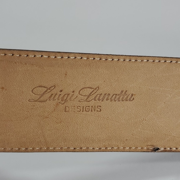 Luigi Lanatta Genuine Leather Belt size Medium - Picture 5 of 6